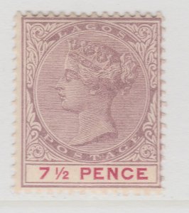 British Colony Nigeria Lagos 1894 7 1/2d Wmk Crown CA MNH** Stamp A22P19F8982