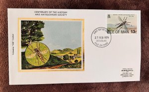 D)1979, ISLE OF MAN, FIRST DAY OF ISSUE COVER, CENTENARY OF THE NATURAL