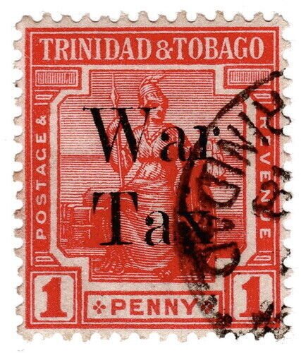 (I.B) Trinidad & Tobago Postal : War Tax 1d