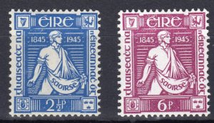 Ireland 1945 Sc#131/132 Thomas Davis Set (2) MLH