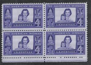 UNITED STATES SC# 1152  B/4 FVF/MNH 1960