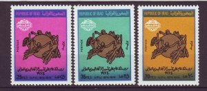 J23985 JLstamps 1974 iraq set mnh #712-4 upu