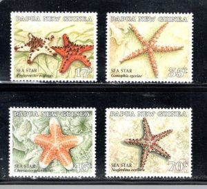 PAPUA NEW GUINEA 682-685 MNH VF Marine Life  Complete set