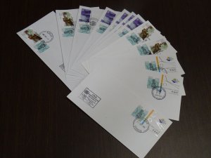 Cyprus 2012 Commemorative Covers Special Cancels 12 pcs