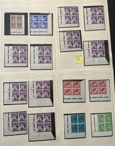 SOUTH AFRICA SG211-219, RSA 1st defins, no wmk cylinder blocks set, NH MINT.