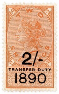 (I.B) QV Revenue : Transfer Duty 2/- (1890)