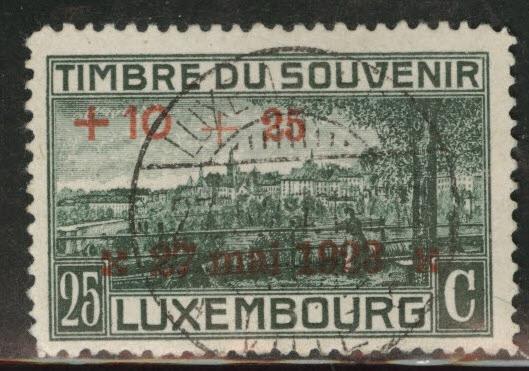 Luxembourg Scott B6 used 1921 Semi-Postal CV$14.50