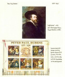Peter Paul Rubens World art stamp collection. Superbly researched and written... 