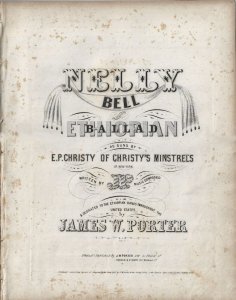 1852 – Nelly Bell  - Ephemera 1275