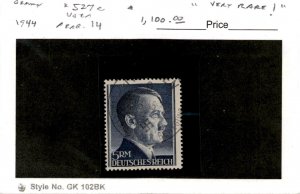 Germany, Postage Stamp, #527a Perf 14 Used, 1944 World War 2, Hitler (AG)