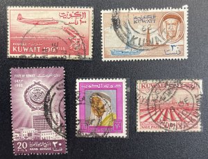 Kuwait LOT #147,163,169,177,238 Used - A few stamps from Kuwait.