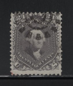 78 F-VF used neat fancy cancel with nice color cv $ 400 ! see pic !