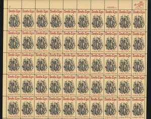 US 2010 20c Horatio Alger Mint Stamp Sheet OG NH