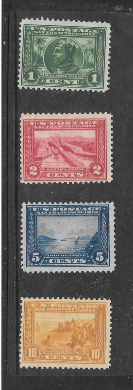 #397-400 MH Singles With Certificate of Authenticity (12947)