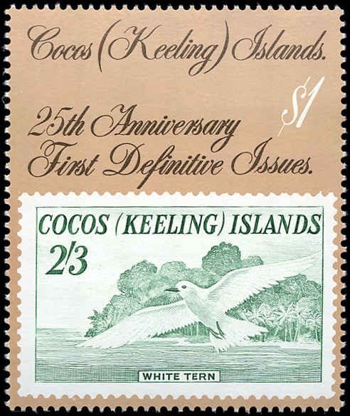 Cocos Islands #177-182, Complete Set(6), 1988, Stamp on Stamp, Never Hinged