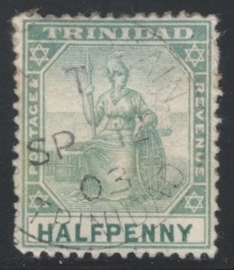 Trinidad 1904 Britannia 1/2p Scott # 92 Used