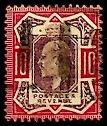 GB 1902 10d SG 254 Used KEVII (002906)