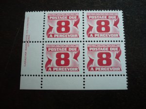 Stamps - Canada - Scott# J34 - Mint Never Hinged Inscription Block