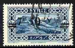 Syria 1926 7p50 on 2p50 light blue, fine used single with...