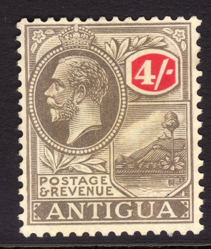 1922 Antigua KGV 4/  Wmk 4: multi crown & Script CV $52.50 MNG perf 14 Sc# 57