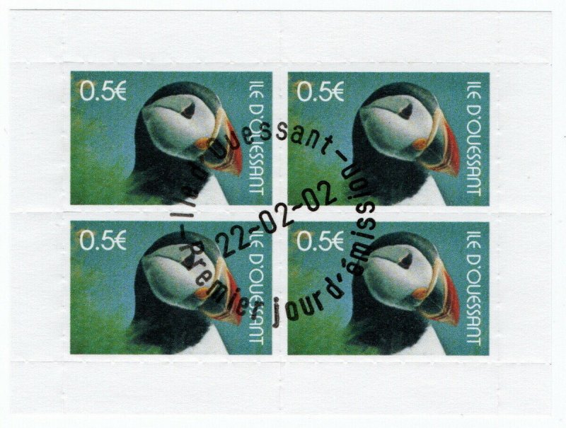 (I.B-JA) France Cinderella : Ile D'Ouessant 50c (Puffin)