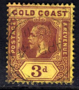 Gold Coast 1913 - 21 KGV 3d Purple Yellow used SG 77 ( M1201 )