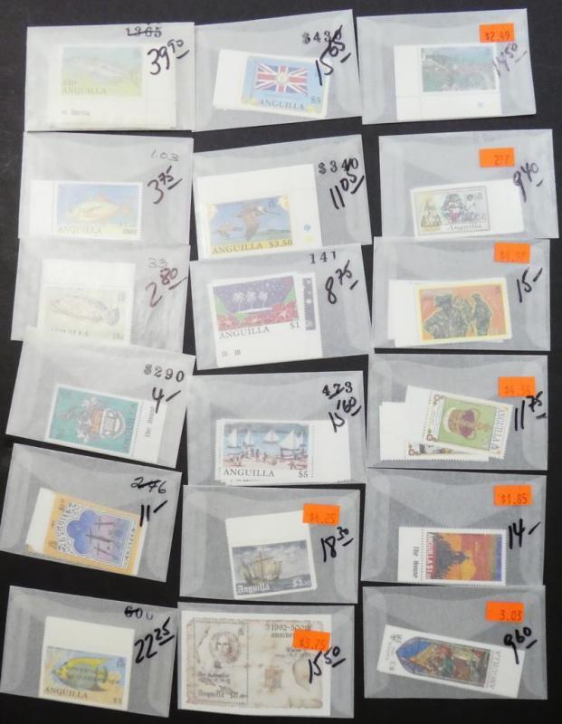 EDW1949SELL : Anguilla Beau Collection de Vfmnh Tout Différentiel Cplt Jeux Chat