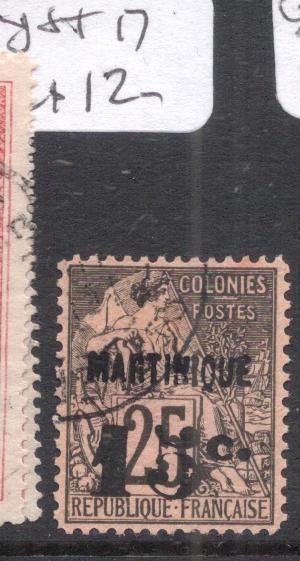 French Martinique Y&T 17 VFU (1dmw)