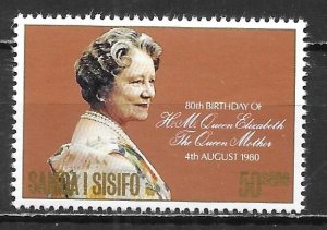 Samoa 532 Queen Mother 80th Birthday MNH (lib)