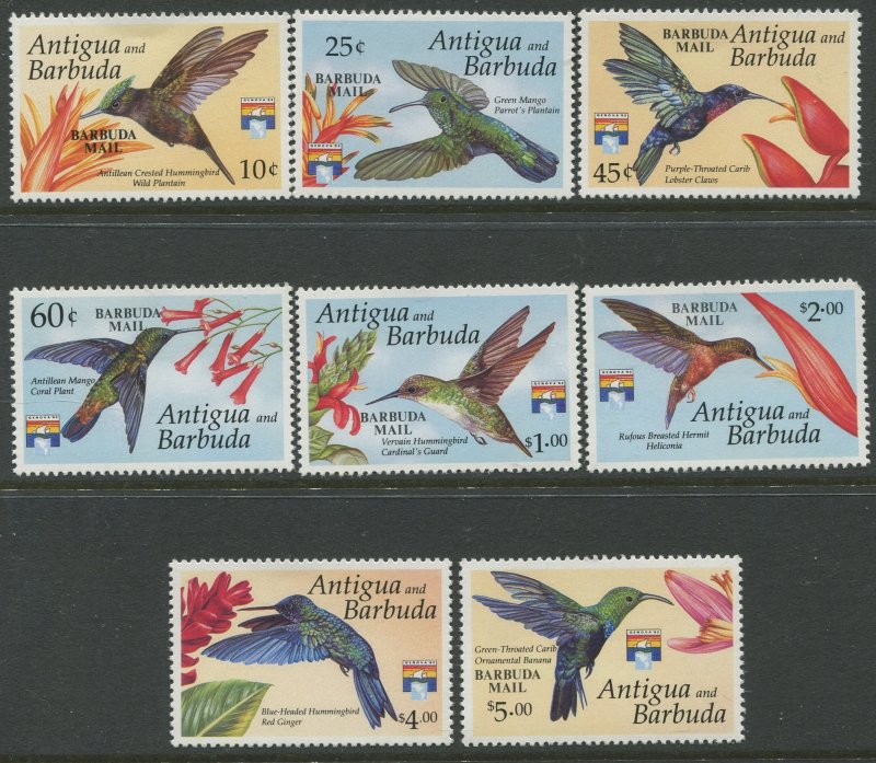 STAMP STATION PERTH Barbuda #1353-1360 Overprint Birds Issue MNH 1993 CV$58.00