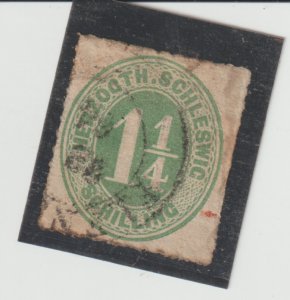 Germany-Schleswig-Holstein Scott #4 Used small thin CV.$20.