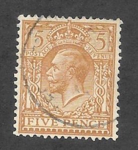 Great Britain Scott#166 Used 5p George V 2018 CV $5.75