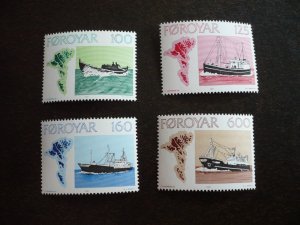 Stamps - Faroe Islands - Scott# 24-27 - Mint Never Hinged Set of 4 Stamps