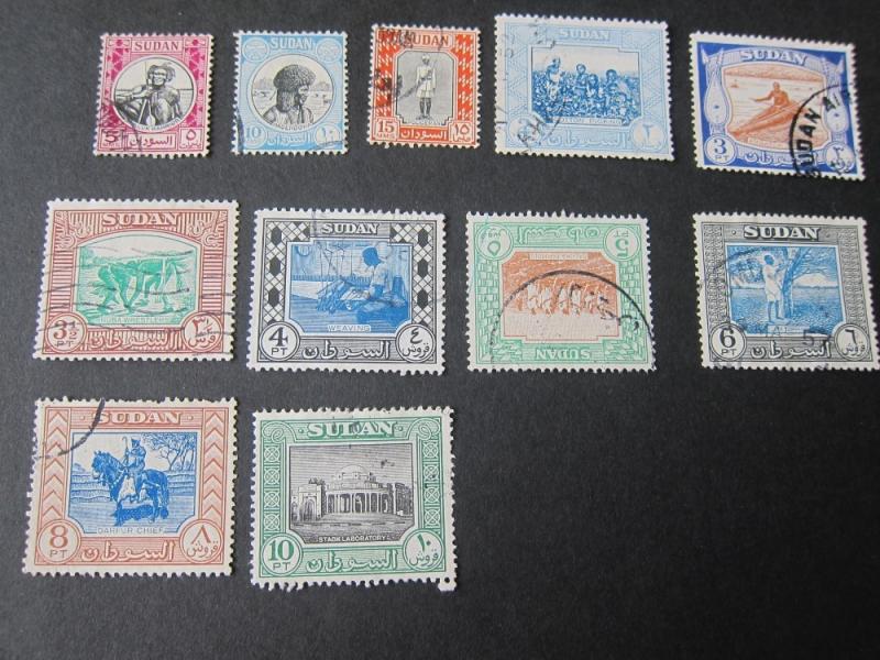 Sudan 1951 Sc 102-112 FU