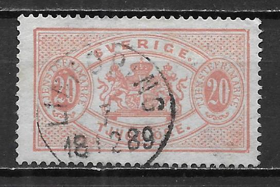 Sweden o19 20o Official single Used (z1)