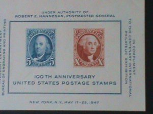 UNITED STATES-SC#948 CENTENARY OF INTEL.STAMP SHOW MNH-S/S-VF-77 YEARS OLD