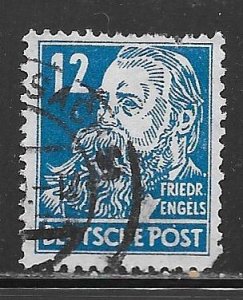 Germany Russian Zone 10N33: 12pf Friedrich Engels, used,  F-VF