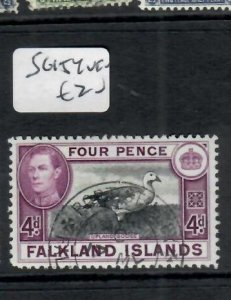 FALKLAND ISLANDS  KGVI 4D BIRD SG 154  VFU    PPO703H