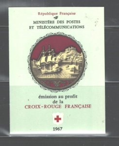 FRANCE 1967  RED CROSS Bklt. #B402-403 MNH