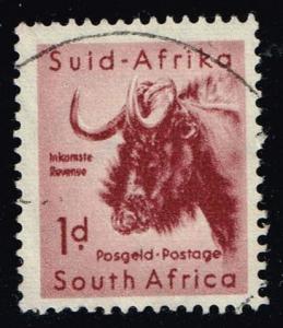 South Africa #201 Gnu; Used (0.25)