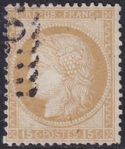 France 1873 Sc 61 used GC cancel