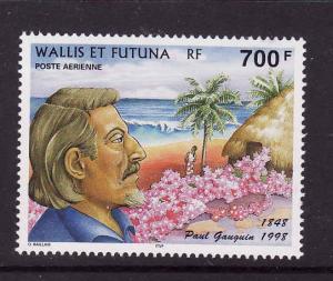 Wallis & Futuna-Sc#C203-unused NH Airmail set-Paul Gauguin-Artist-1998-