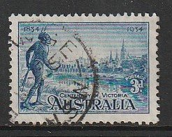 1934 Australia - Sc 143a - used VF - single - Yarra Yarra Tribesman