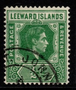 LEEWARD ISLANDS SG96 1938 ½d EMERALD FINE USED