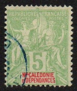 New Caledonia Sc #44 Used