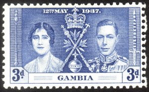 1937, Gambia 3p, MH, Sc 131