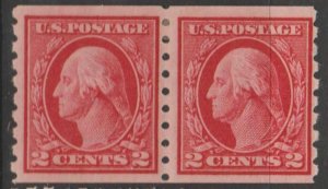 U.S. Scott #413 Washington Stamps - Mint Pair - IND