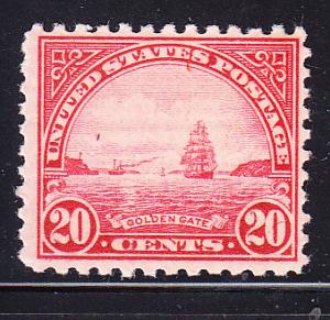 United States 20c Golden Gate perf 11  F/VF/NH(**)