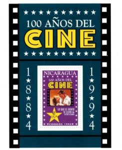 Nicaragua 1994 - Movies - Cinema  - Souvenir Stamp Sheet  - Scott #2052 - MNH