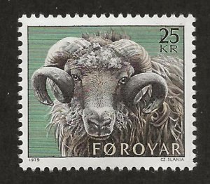 FAROE ISLANDS SC# 42   FVF MNH